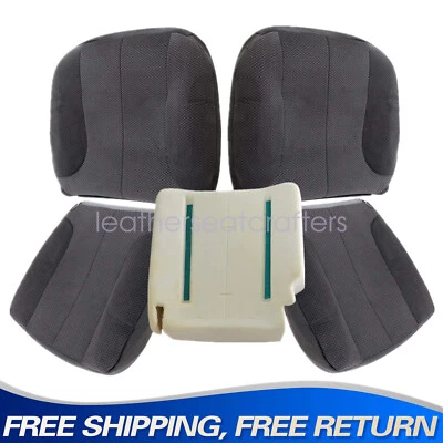 For 2003-2005 Dodge Ram Replacement Cloth Seat Cover & Foam Cushion Dark Gray Foto 1 de 4