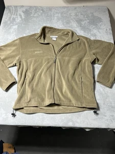 Columbia cappotto pile full zip marrone chiaro uomo taglia XXL - Foto 1 di 5