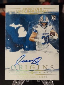 ISAAC TESLAA 2025 Origins Hometown Inscriptions On-Card Auto RC #/99 Lions - Bild 1 von 5