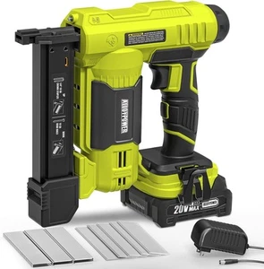 ALLOYPOWER 18 Stärke Nagelpistole Akkubetrieben, 2 in 1 Kabellos Brad Green - Bild 1 von 7