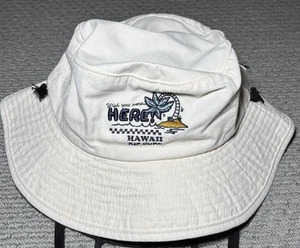 Raro Rip Curl Desto Hawaii Ala Media Beige Nuevo con Etiquetas Wish You We’re Here Sombrero Cubo - Imagen 1 de 9