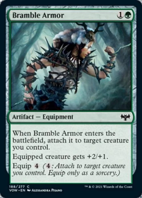 Bramble Armor -Foil Near Mint MTG Innistrad: Crimson Vow - Image 1 of 1