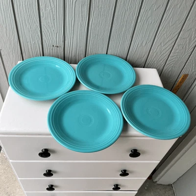 Platos de cena Fiesta turquesa (juego de 4) | 10,5” | Homer Laughlin China Co. EE. UU. Foto 1 de 4