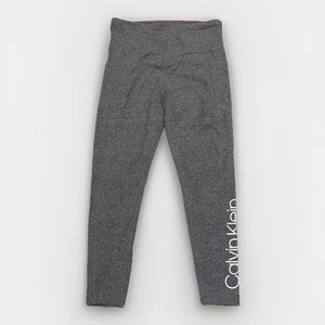 Graue Calvin Klein Leggings Performance Stretch Größe L Logo mit Taschen - Bild 1 von 3