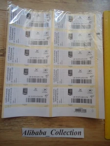 Neuf Lot 50 stickers pour lettre suivie internationale LB ( la poste) sticker - Picture 1 of 4