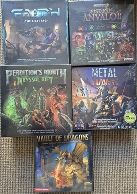 Job Lot Sci-Fi / RPG / Fantasy Board Games  x 5 Shrinkwrapped - Image 1 of 4