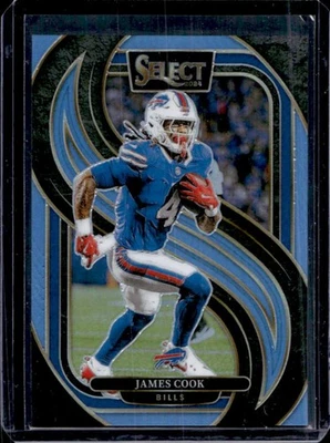 2024 Select James Cook Premier Light Blue Prizm #80/99 Bills - Image 1 of 2