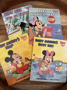 Vintage 1987 & 1988 Disney Babies Books Mickey, Donald, Minnie, And Goofy Books - Picture 1 of 9