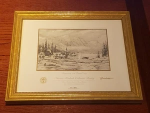 Framed Thomas Kinkade "Beginning Of A Perfect Day" Numbered Print Sketch /4950 - Picture 1 of 11