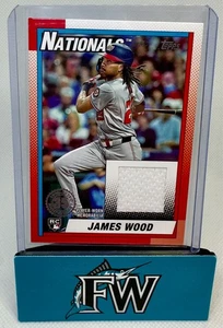 2025 Topps Series 1 - 1990 Topps Baseball Relics James Wood #T90R-JWO (MEM, RC) - Picture 1 of 2