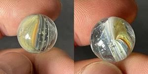 BONITO mármol de vidrio hecho a máquina bengala europea vintage de 16-17 mm 5/8"-11/16" #20 - Imagen 1 de 12