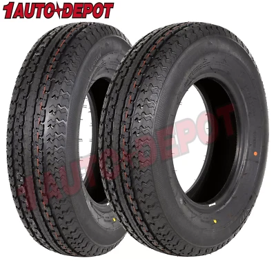2 Set ST175/80R13 Radial Trailer Tires ST 175 80 R13 6 Ply Load Range C LRC 91N  — 第 1/4 张图片