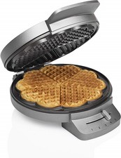 Piastra Macchina per Waffle Waffel Deluxe 1200 Watt con Termostato Regolabile