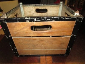 vintage browns crmy Detroit MI wood milk crate - Picture 1 of 5