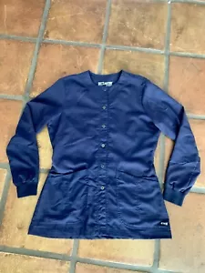 Greys Anatomy Lab Coat womens small navy blue - Picture 1 of 2