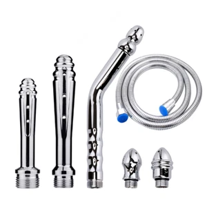 59 inch Shower Hose Anal Vaginal Cleaner Enema System Shower Head Nozzle Douche - Picture 1 of 26