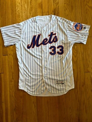 Camiseta Matt Harvey #33 New York Mets Majestic Auténtica Base Flexible MLB (Talla 48) Foto 1 de 4