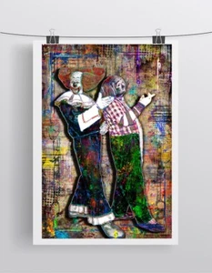 BOZO THE CLOWN 24x36in Poster, Bozo & Cookie The Clown WGN Art Free Shipping US - Picture 1 of 9