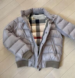 BURBERRY BRIT Beige Short Down Jacket Coat Men's Size XS used 2505SM - Picture 1 of 7