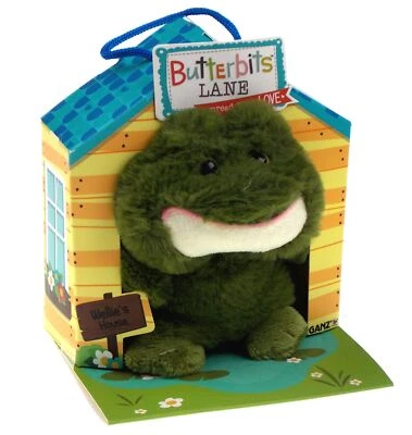 Ganz Butterbits Lane Wellie Frog Plush House Series 1 Beanbag Stuffed Animal - Image 1 of 2
