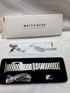 Rohs Generic Brand New Silver Tone Stainless Steel Buckle Band Watch Band - Picture 1 of 10