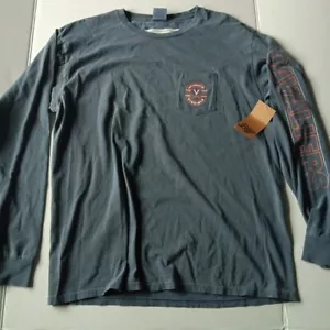 Virginia University Cavaliers Blue 84 Men's Long Sleeve T-Shirt Large L Indigo - Picture 1 of 12