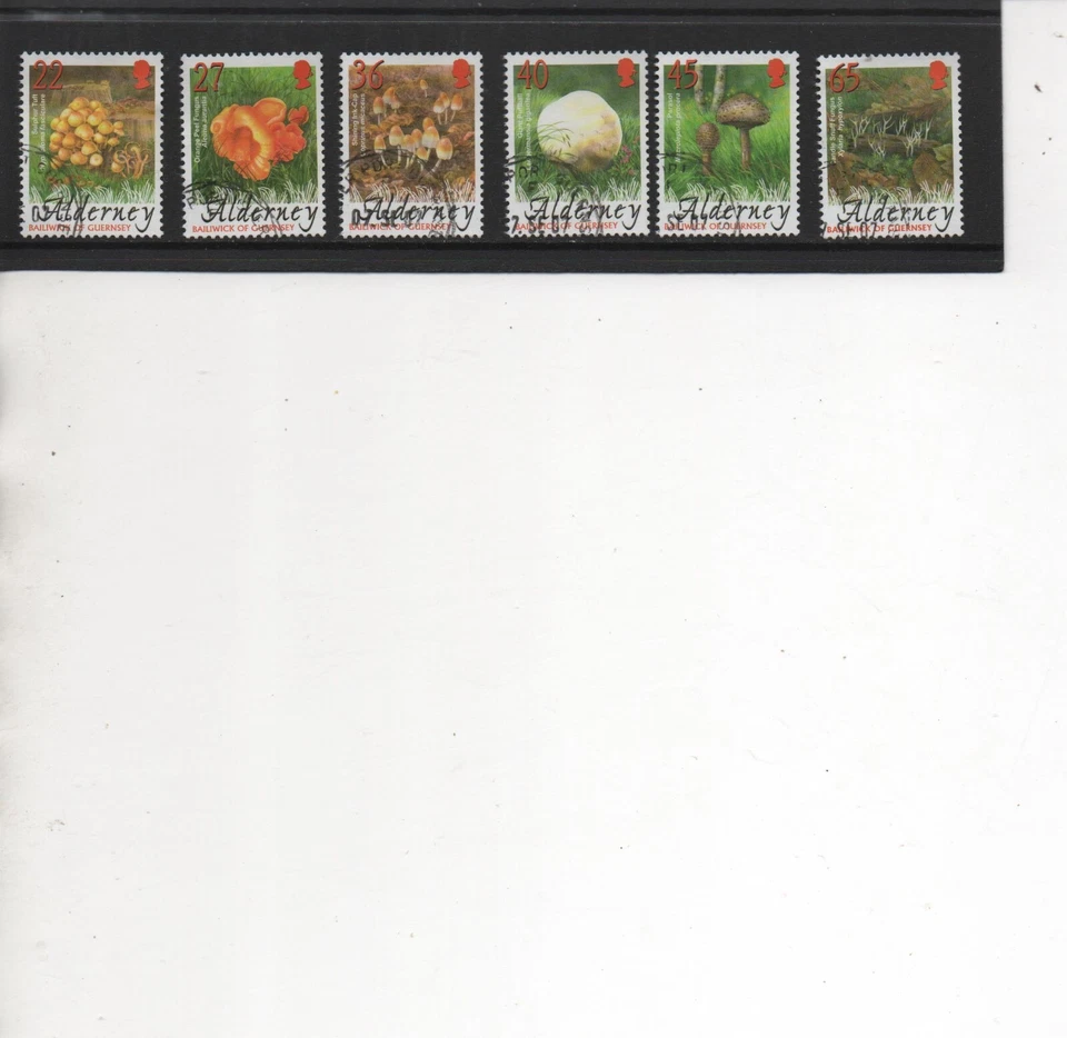 Alderney Stamps 2004 Fungi/Mushrooms set of 6 very fine used - Image 1 of 1