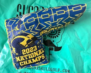 Copri lama golf Michigan Wolverines Football 2023 National Champs Sugar Skull - Foto 1 di 5