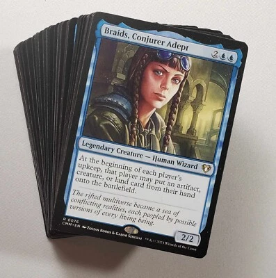 MTG Commander Braids, Conjurer Adept 100 Card Blue EDH Deck with Rares - Image 1 of 4