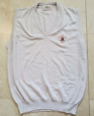 Vtg Titleist Collection Cotton V Neck Sweater Vest Region F #1 Ryder 1986 USA - Image 1 of 4