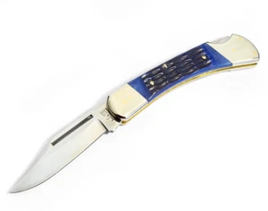 Custom Handmade Tactical Survival Camping Combat Pocket Knives 0001C BLUE - Picture 1 of 4