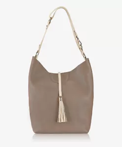 GiGi New York Collette Hobo French Goatskin Leather List$425 NWT Taupe - Picture 1 of 5