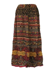 Ladies Skirt Floral Paisley Indian Classic Print Full Length Rayon - Picture 1 of 4