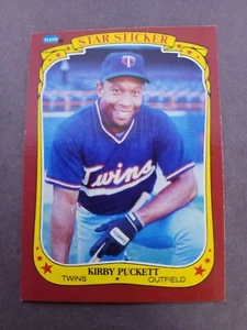 1986 FLEER STICKER #90 KIRBY PUCKETT BASEBALL CARD - Picture 1 of 1