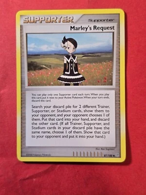2008 Pokemon Diamond and Pearl Stormfront #87 Marley's Request, UC, NF/H, cd13 - Image 1 of 3