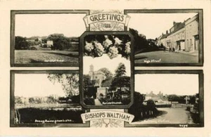 FOTO REAL POSTAL MULTIVISTA DE BISHOP'S WALTHAM, (CERCA DE SOUTHAMPTON), HAMPSHIRE - Imagen 1 de 2