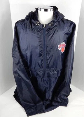 Jaqueta de basquete masculina New York Knicks Anorak marinha 2018 tamanho majestoso 3XLT - Imagem 1 de 4