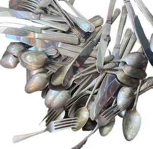 Stainless Silverware 87 PC Misc Lot 1847 Rogers Bros.Newport, Melody ETC - Picture 1 of 15