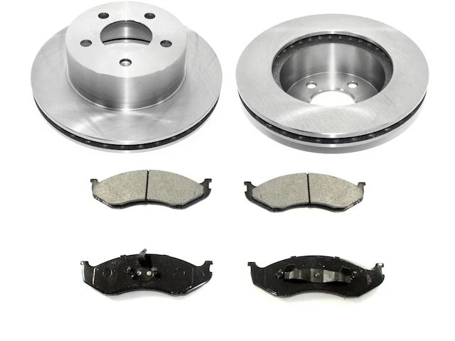 Kit de pastillas de freno delanteras y rotor para Jeep Wrangler 1990-1995, 1997-1999 TP875NV Foto 1 de 1