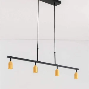 7-Watt 3000K 4-Bulb 1960 Lumens Gold Spot Light Hanging LED Fixed Track Pendant - Picture 1 of 10