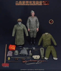 Modellino guerriero 1/6 seconda guerra mondiale esercito sovietico occupato Berlino 1945 Mosin-Nagant fucile statuina - Foto 1 di 17