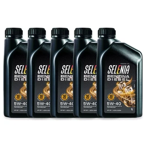 5 LITER MOTORÖL SELENIA BENZIN DIESEL 5W40 SYNTHETISCH API SP ACEA A3 B4 - Bild 1 von 3