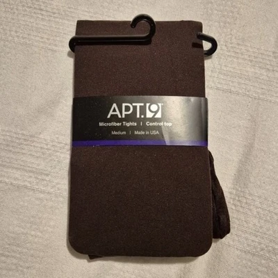 Apt. 9 Medias Mujer Microfibra Medianas Control Top Marrón, NUEVAS Foto 1 de 4