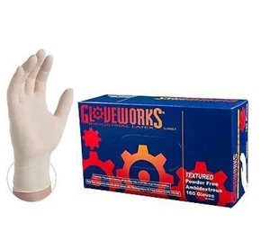 Gloveworks Latex Powder Free Disposable Gloves 1000 ct/ 1 Case Size Small - Picture 1 of 1