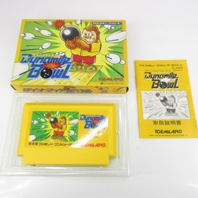 Dynamite Bowl W/box Instructions Famicom  FC Cartridge  Japanese NES Tested  