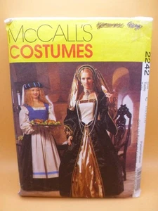 McCALL'S 2242 MISSES SZ10-14 RENAISSANCE TUDOR QUEEN MAID COSTUME SEWING PATTERN - Picture 1 of 2