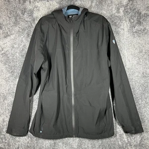 Kuhl Jacket Mens 2XL Black Stretch Voyagr Rain Windbreaker Outdoors Projekt - Picture 1 of 10