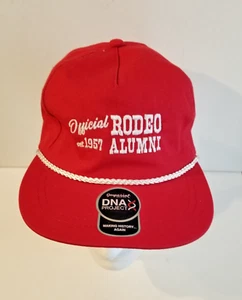 NEW - Vintage Official Rodeo Alumni Adjustable Strap Back Hat / Cap - NOS - Picture 1 of 5