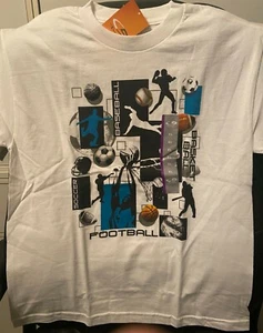 Champion Boy's T-Shirt Athletic Short Sleeve White New Size XS,S,M,L and XL  - Picture 1 of 5