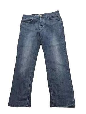 Jeans Denim.Co Azul Denim Para Hombre W32 L27 Dobladillos Corte Recto Foto 1 de 4